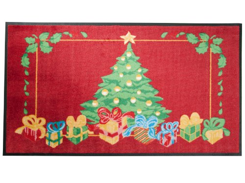  Use & Wash Weihnachtsmatten - Limitierte Sonderedition - Weihnachtsbaum mit Geschenken