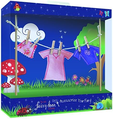 The Irish Fairy Door Company (Irish fairy Clothes line Incl Female Clothes by Irish Fairy Door