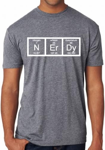Crazy Dog T-ShirtsNerdy Periodic Table T Shirt Funny Science Shirts Mens