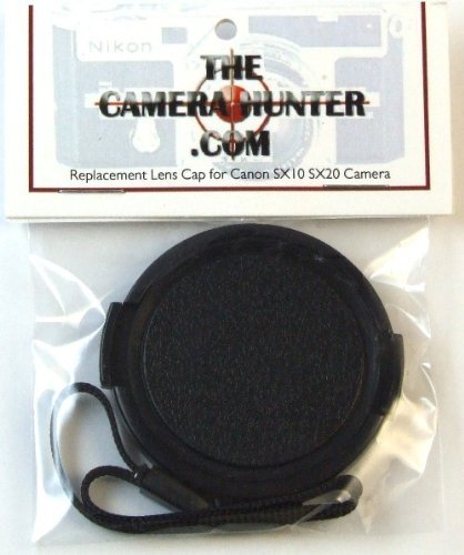 Lens Cap with String Leash Strap for Canon Powershot SX10IS, SX10, SX20IS, SX20, and IS Digital Camera - The Camera Hunter Replacement