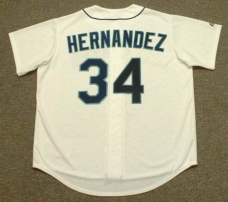 FELIX HERNANDEZ Seattle Mariners Home Baseball Jersey, MEDIUM