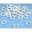 30 Split Rings Sterling Silver Charm Bead Parts 6mm
