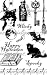 Eco Green Crafts Recycled Rubber Stamps, Witchy Halloween
