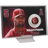 MLB Los Angeles Angels of Anaheim #5 Albert Pujols Silver Coin Card