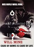 51JaG7bob9L. SL160  British WW2 Poster His Rifle Will Fire Will Mine