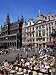 Open Air Cafes, Grand Place, Unesco World Heritage Site, Brussels, Belgium Travel Photographic Poster Print by Roy Rainford, 30x40