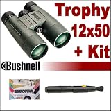 Bushnell 12X50 Trophy Waterproof/Fogproof Armored Binoculars Plus Accessory Kit