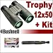 Bushnell 12X50 Trophy Waterproof/Fogproof Armored Binoculars Plus Accessory Kit