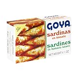 Goya Sardines in Tomato Sauce, 4.25-Ounce Boxes (Pack of 25)