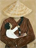 La femme et l enfant art print 30x24cm by Dothy