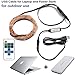 Accmor Indoor/Outdoor Led String Lights - USB Bedroom Copper Decorations for Father's Day - with USB Cable, Remote Controller, UL Certified Power Adapter - 33ft /100 LEDs, Warm White