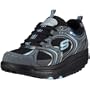 Skechers Women's Shape Ups - Action Packed Fitness Walking Shoe,Charcoal/Black,8.5 M US