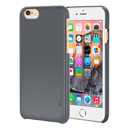 roocase iPhone 6 Plus Case, iPhone 6 Plus Slim Fit Lightweight [Median Series] Case Cover for Apple iPhone 6 Plus 5.5", Gray