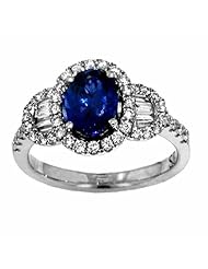 14K White Gold Tanzanite and Diamond Ring -- LIFETIME WARRANTY