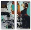 Abstracto VII-VIII by Ivan Reyes 8"x20" Art Print Poster Latin