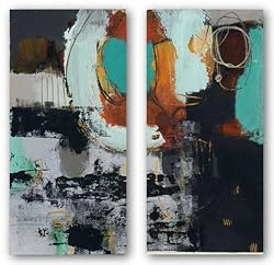 Abstracto VII-VIII by Ivan Reyes 8"x20" Art Print Poster Latin