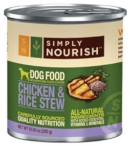 Simply Nourish Chicken & Rice Stew 10.05 Ounces Grain Free Dog Food (Pack of 12) Simply Nourish Chicken & Rice Stew 10.05 Ounces Grain Free Dog Food (Pack of 12)