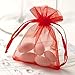 Adorox Kraft Boxes Cardboard Gift Box with Lids for Wedding Birthday Holiday Baby Shower Favor (RED, 3