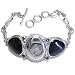 Sterling Silver Druzy and Iolite Bracelet by Sajen