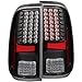 Anzo USA 311127 Ford Super Duty Black LED Tail Light Assembly - (Sold in Pairs)