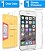iPhone 8 / 7 / 6 Clear Case and Tempered Glass COMBO, IXIR iPhone 8 / 7 / 6 Case Cover + Tempered Glass [1-PACK] for Apple iPhone 7 - Crystal View