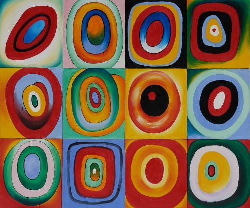 Art Reproduction Oil Painting - Kandinsky Paintings: 