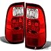 For 2008-2015 F250/350/450 Red Clear Tail Lights Replacement Rear Brake Lamps LH+RH Pair L+R/2009 2010 2011 2012 2013