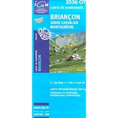 Carte de randonn�e : Brian�on - Serre Chevalier