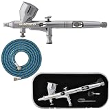 Master Airbrush Model G44 High Precision Detail Control Dual-Action Gravity Feed Airbrush with Free 6 Foot Air Hose. Now Included Is a (FREE) How to Airbrush Training Book to Get You Started, Published Exclusively By TCP Global.
