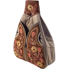 Leder Umh�ngetasche aus Kashmir - graubraun / Ledertaschen `Kashmir`
