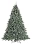 GKI/Bethlehem Lighting 12-Foot Christmas Tree with Clear/White Frosted Mini Lights, Slim Glacier Fir