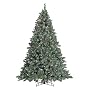 GKI/Bethlehem Lighting Pre-Lit 7-1/2 Foot Glacier Christmas Tree with Pinecones with 700 frosted