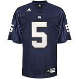 Notre Dame Fighting Irish Football Jersey: adidas #5 Navy Replica Football Jersey