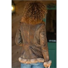 Ladies Antique Lamb Shearling Jacket