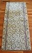 Ivory/Beige Scrollwork Carpet Rug Hallway Runner 5'