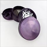 Sharpstone® Herb Grinder 4 Piece Purple + Cali Crusher® Pollen Press