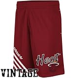 Miami Heat Red NBA Adidas Originals 90's Script Mesh Shorts (M)