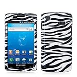 Black / White Zebra Design Crystal Hard Skin Case Cover for Samsung Captiva ....