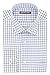 Geoffrey Beene Men's Fitted Tattersall Spread Collar Dress Shirt