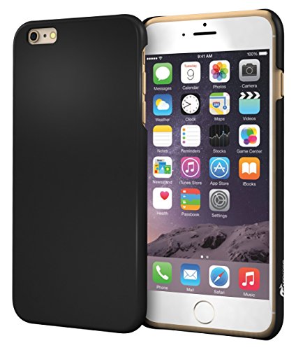 roocase iPhone 6 Case, Thin Slim Fit Lightweight Cover SKINNY SLIMM Series for Apple iPhone 6 4.7 inch - Black