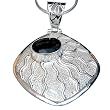 Pendant Sterling Silver Smokey Quartz Gem Stone Jewelry 1.75 inches (gpndt002)