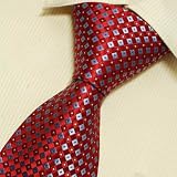 Red pattern mens dress ties blue gifts ideas discount silk neck ties T7038