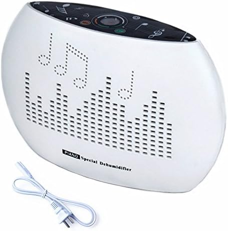 SaviCare Renewable Mini Wireless Non-toxic and Environmentally Safe Ultra-low Noise Musical Instruments Guitar Piano Portable Travel Dehumidifer for Home (White)