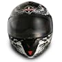 VCAN V210 Crusader Graphic Modular Helmet (Black, Large)