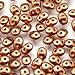 10gr Czech Two Hole Seed Beads SuperDuo 2,5x5 mm CRYSTAL BRONZE COPPER