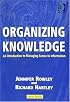 Organizing Knowledge