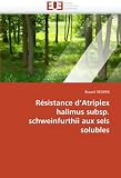 R Sistance D'Atriplex Halimus Subsp. Schweinfurthii Aux Sels Solubles