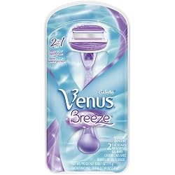 Gillette Venus Breeze Womens Razor, 1 Razor 2 Razor Refill Cartridges