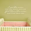 Wall Appliqué - God Bless The Moon