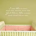 Wall Appliqué - God Bless The Moon
